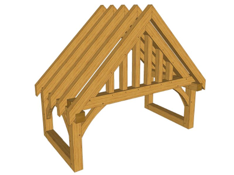 The Barrington Oak Porch Kit (1)