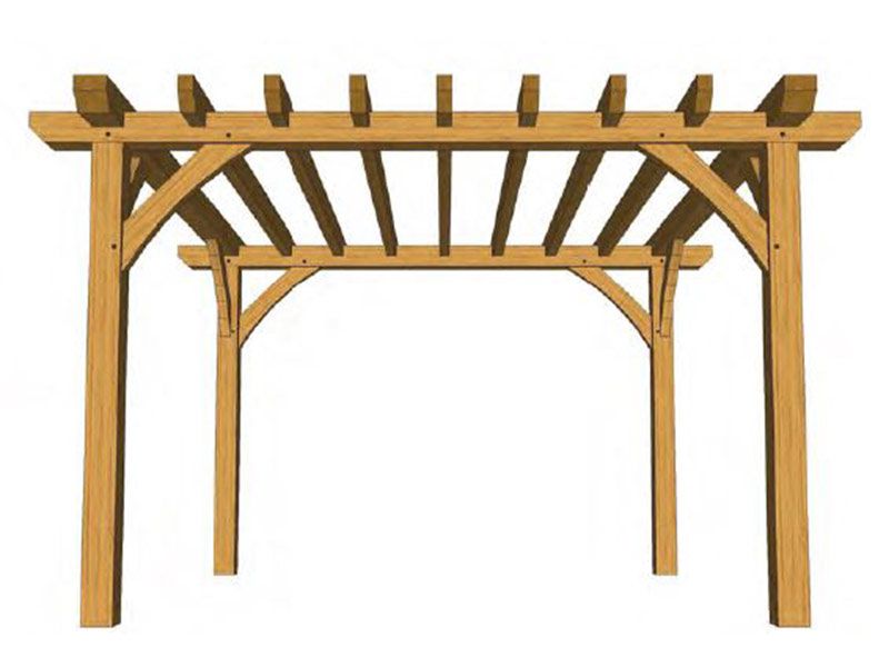 Durville Oak Pergola Kit (1)