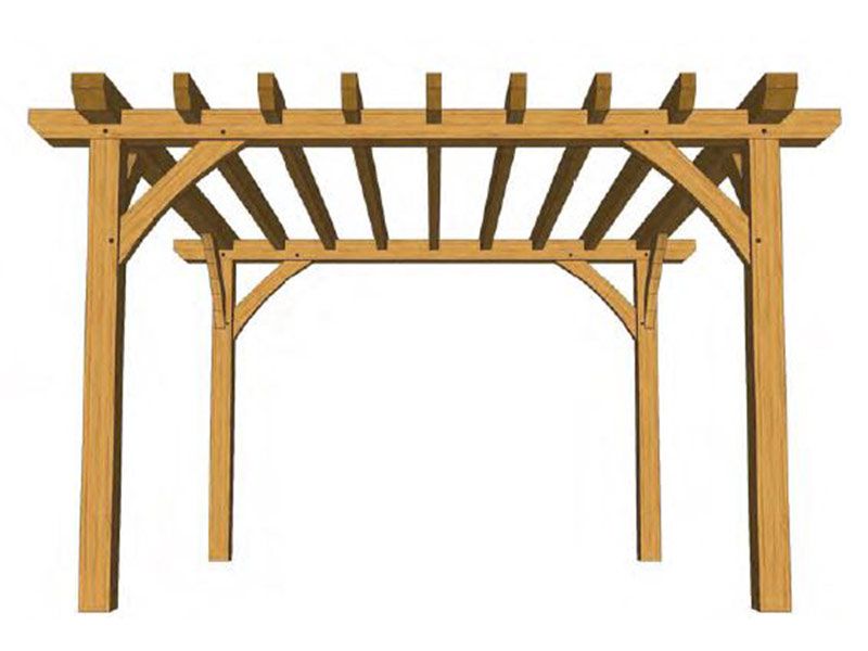 Durville Oak Pergola Kit (1)