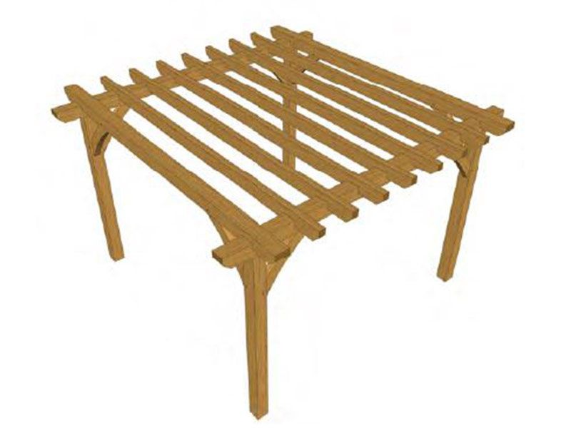 Durville Oak Pergola Kit (2)