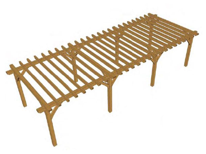 Durville Oak Pergola Kit (7)