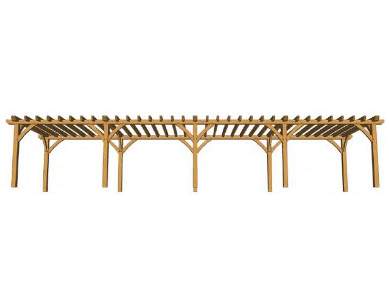 Durville Oak Pergola Kit (8)