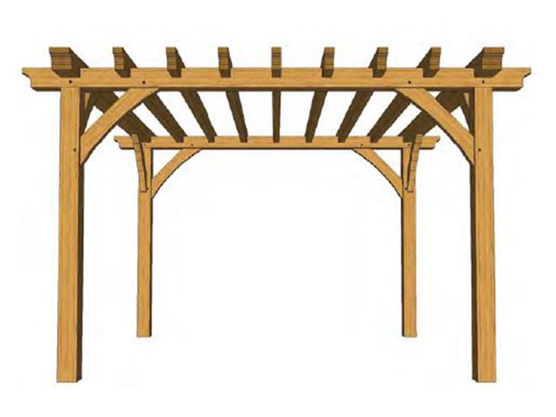 Atherstone Oak Pergola Kit (1)