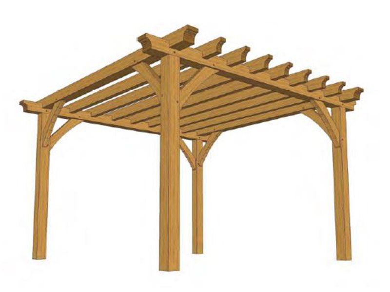 Atherstone Oak Pergola Kit (2)