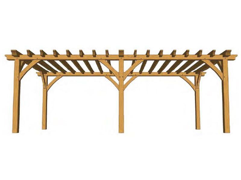 Atherstone Oak Pergola Kit (4)