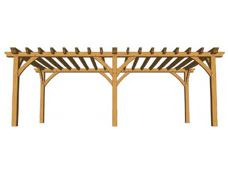 Atherstone Oak Pergola Kit (4)