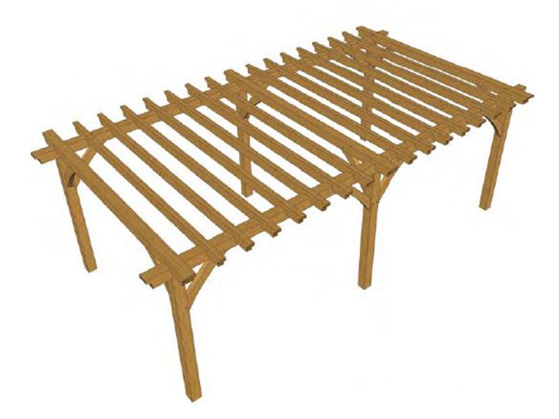 Atherstone Oak Pergola Kit (5)