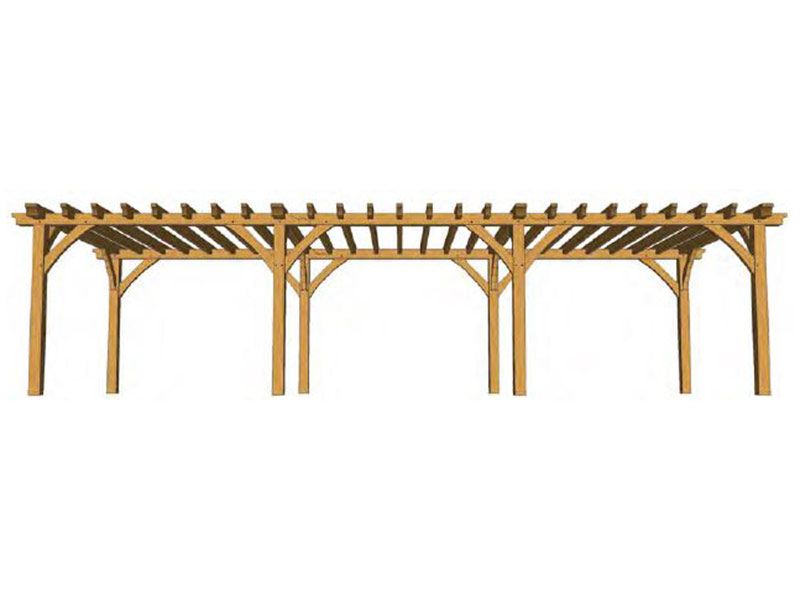 Atherstone Oak Pergola Kit (6)