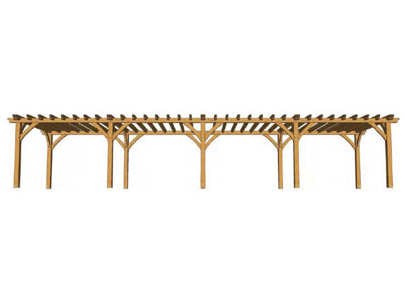Atherstone Oak Pergola Kit (8)