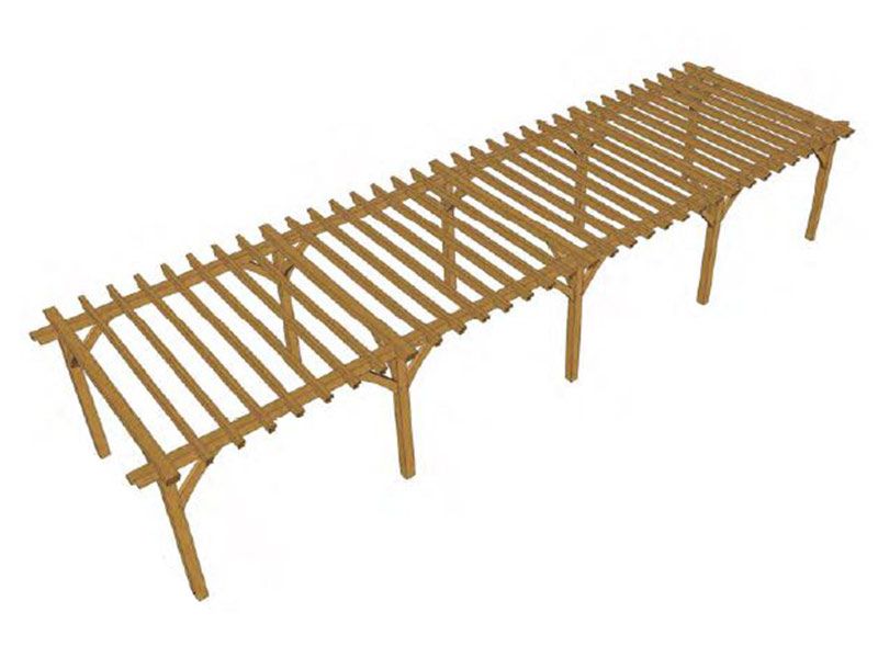 Atherstone Oak Pergola Kit (9)