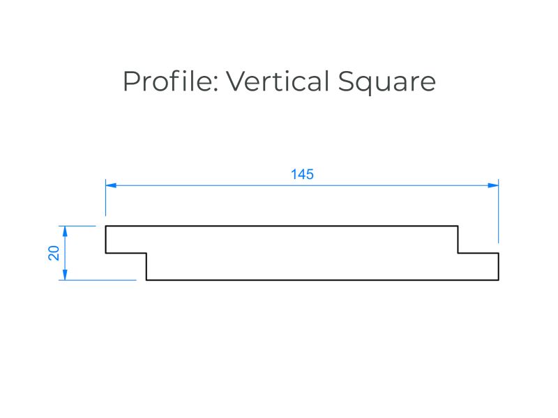 Vertical Square Half Lap