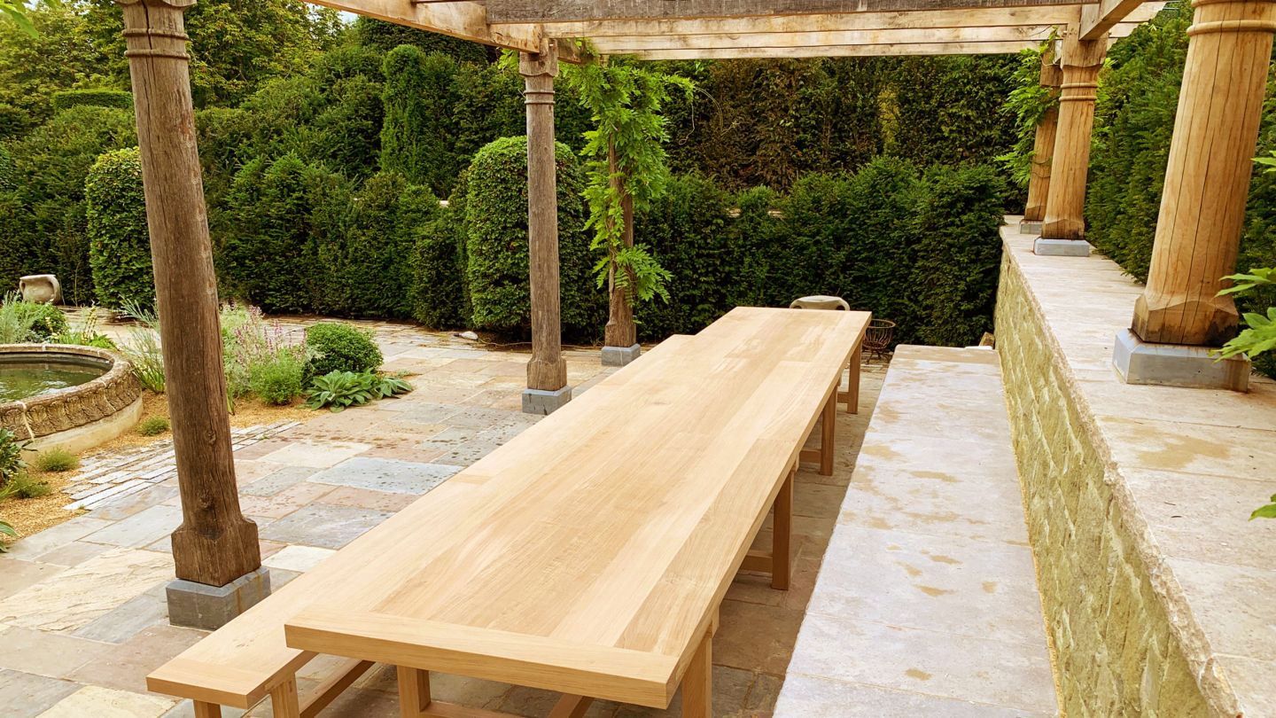 Oak Garden Table
