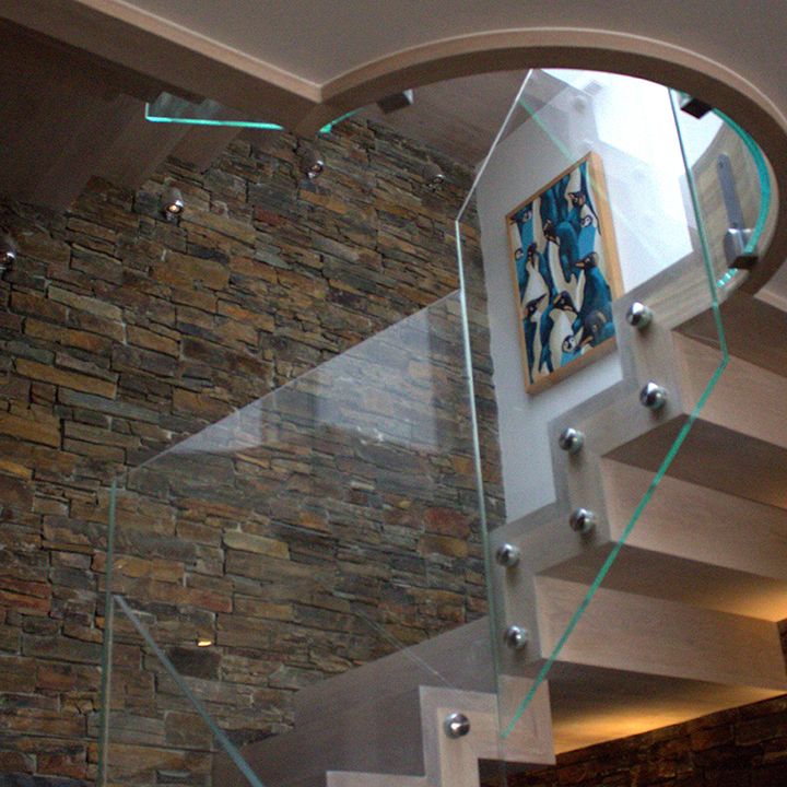 Oak & Glass Staircase