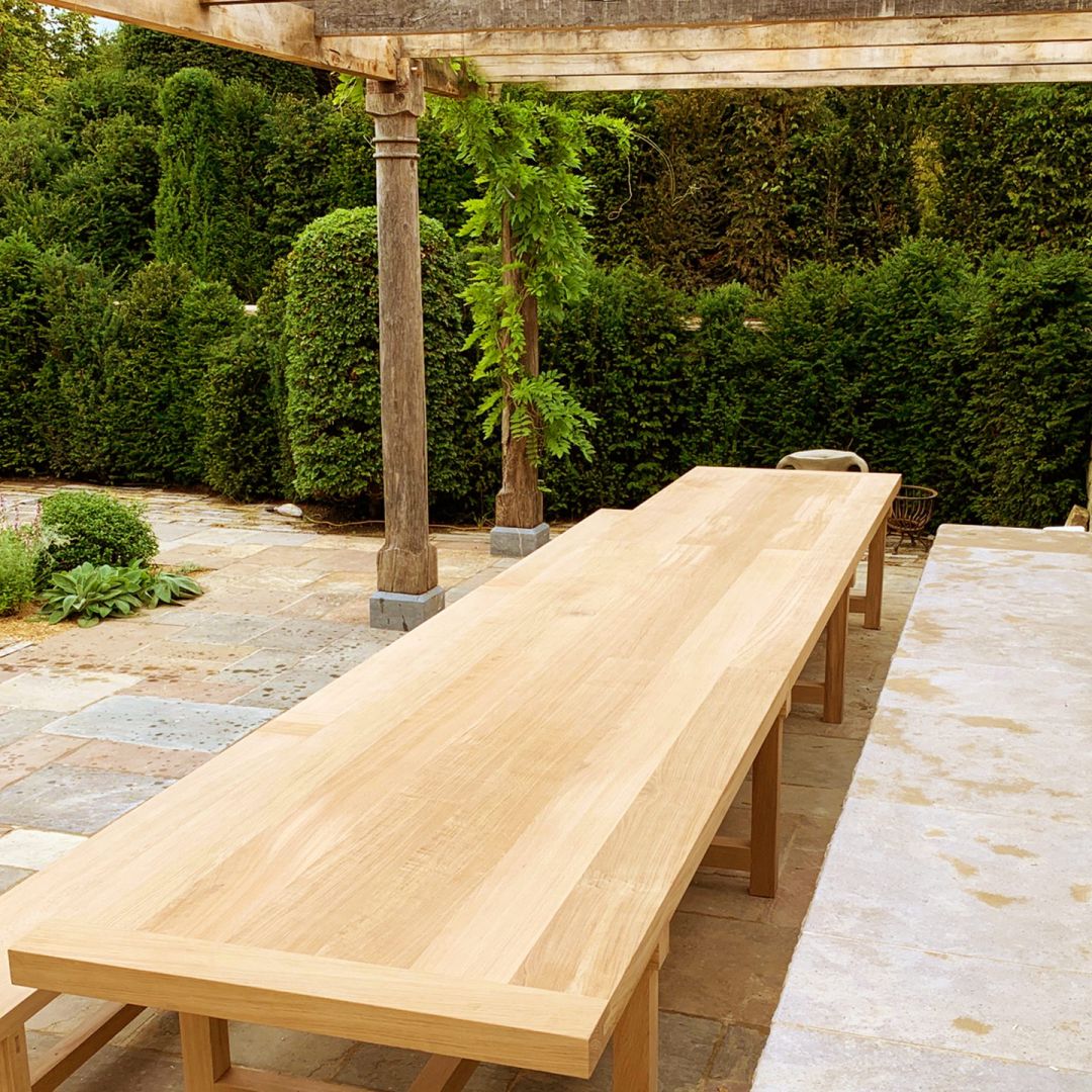 Oak Garden Table